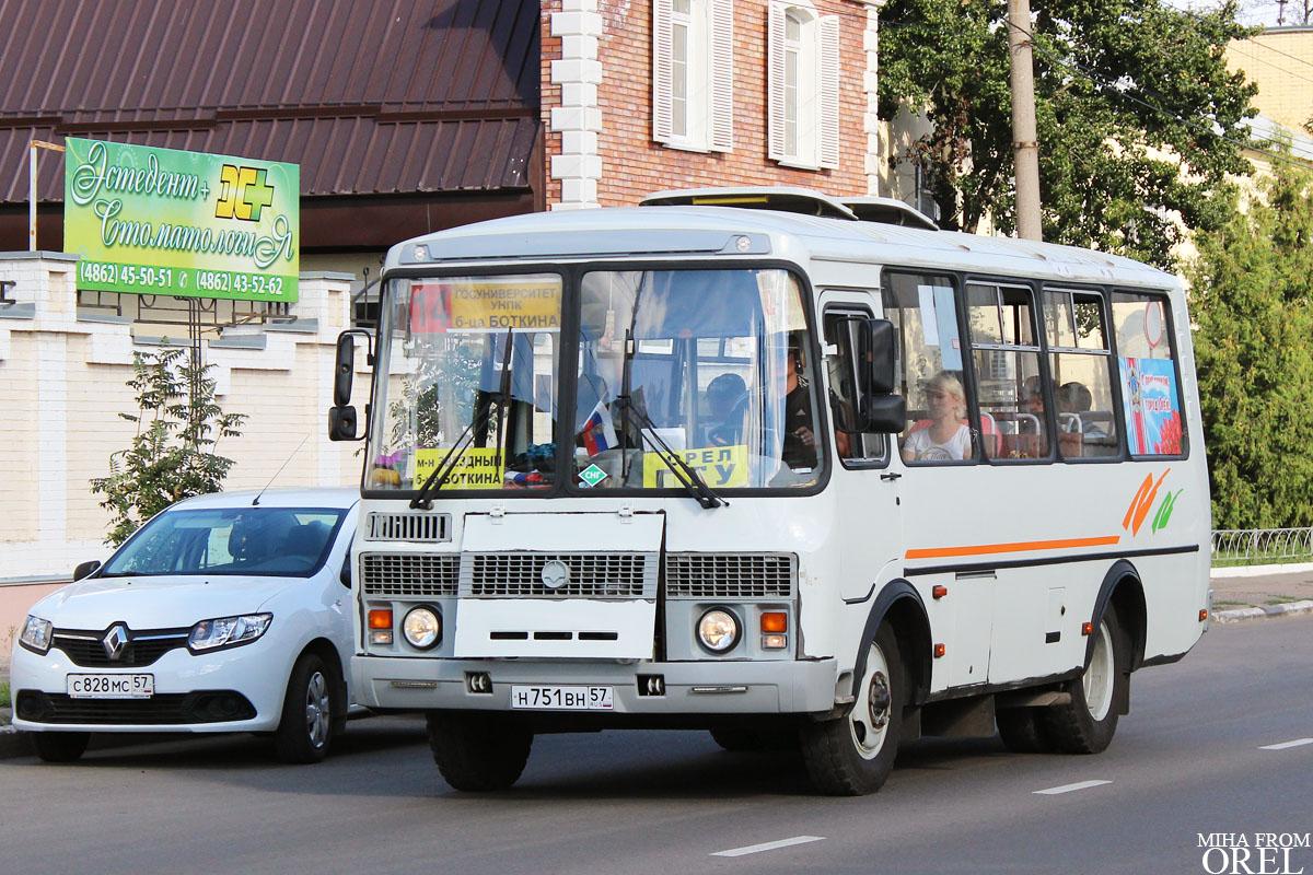 Н 751 ВН 57 Н 751 ВН 57