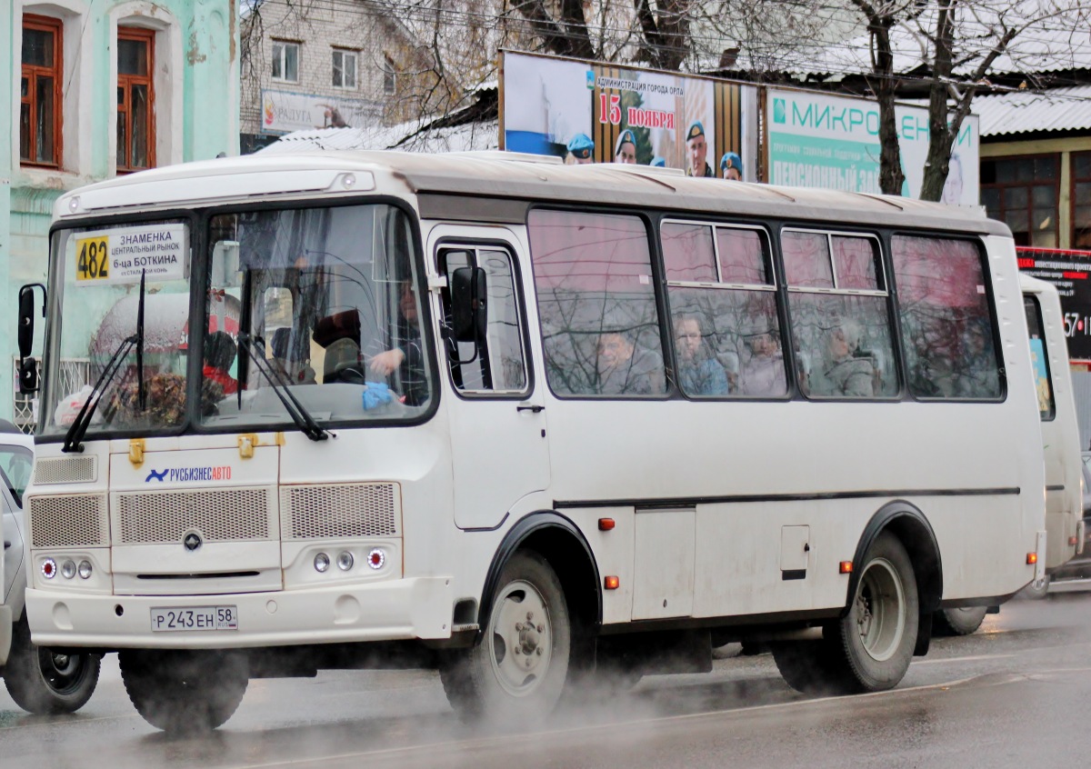 Р 243 ЕН 58 Р 243 ЕН 58