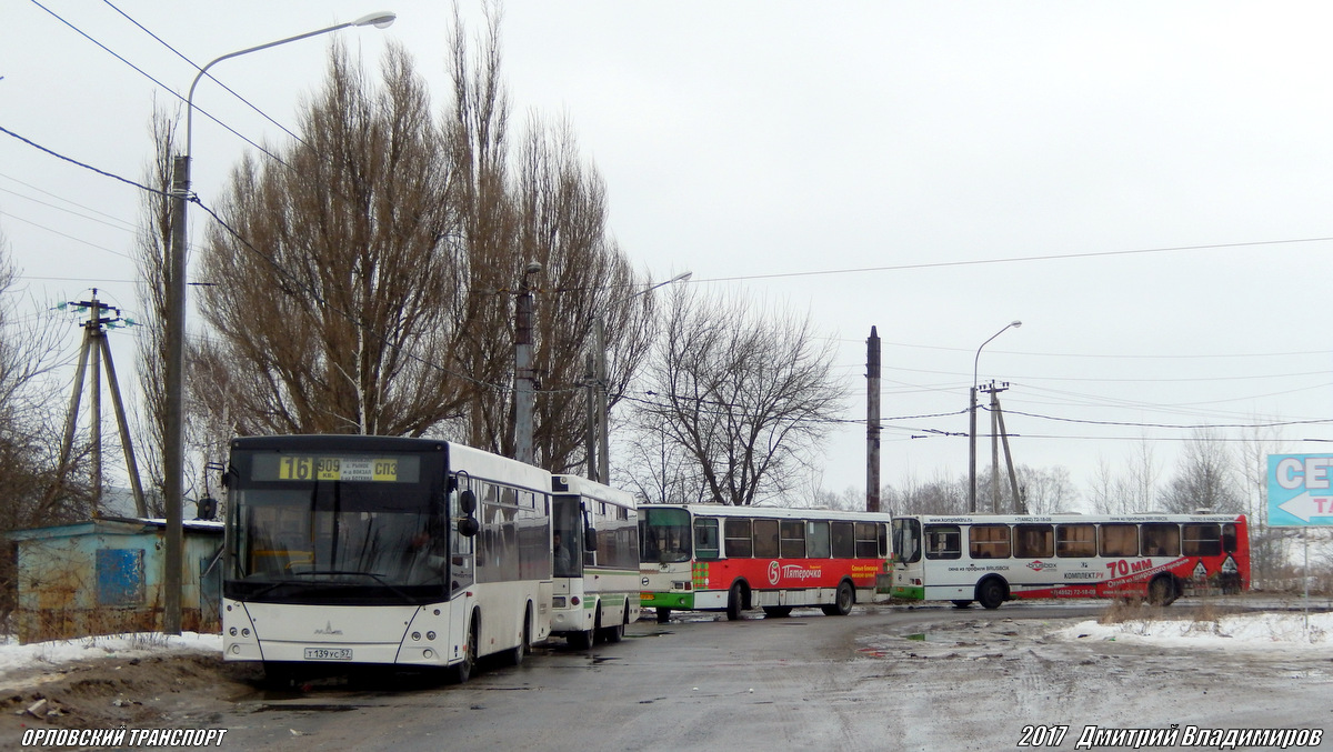 Т 139 УС 57, Остановки: конечные станции и кольца (Орёл) Т 139 УС 57, Остановки: конечные станции и кольца (Орёл)